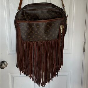 Louis Vuitton Monogram Brown Crossbody with Fringe